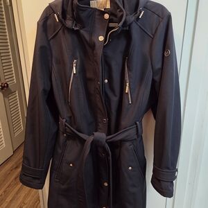Michael Kors Dark Blue Trench Coat